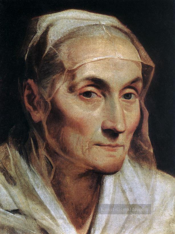 Porträt einer alten Frau Barock Guido Reni Ölgemälde